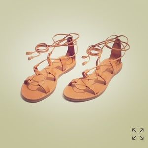 Madewell lace up sandals